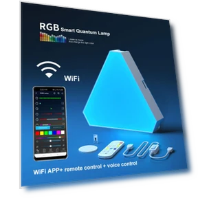 Triangular LED Quantum Lamp RGB Wall Light — Creative Lighting Solutions, Build My Home