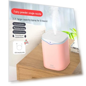 USB Air Humidifier with Dual Spray — Air Moisturizers, Perfect choice for your home