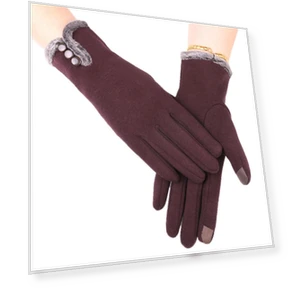Winter fleece gloves with velvet lining — Glove Liners, shake-home15E