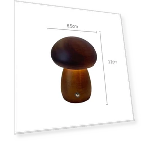 Wooden Night Light with Mushrooms — Night Lights, Elegant Living House