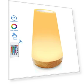 13-Color LED Night Light with RGB Remote Control — Night Lights, TOP-MALL-001