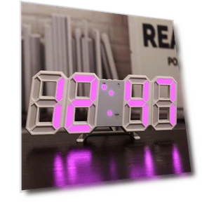 3D Digital Smart Alarm Clock — Clocks, Daily necessities-V