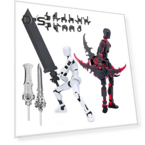 3D Printed Robot Figure with Accessories — Dolls & Figures, Play with You