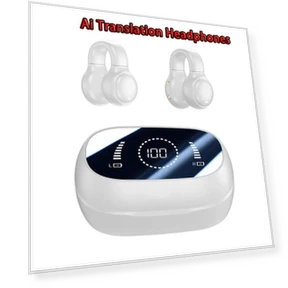AI Translation Wireless Earbuds — Audio Gear, Junmaocun