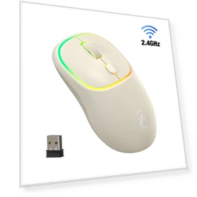 Bluetooth RGB Rechargeable Ergonomic Silent Optical Mouse — Mouse Pads, Uav parts center