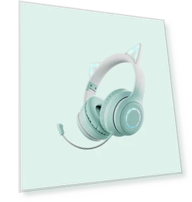Cat Ear Bluetooth Gaming Headphones — Over-Ear Headphones, SmartGears