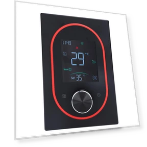 Color Smart Thermostat with Programmable Touch Screen and Control Knob — Home Climate Control, Vestidos