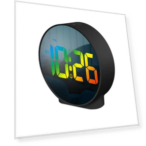 Colorful Mini Digital Alarm Clock with Weekday Display — Alarms & Clocks, Daily necessities-V