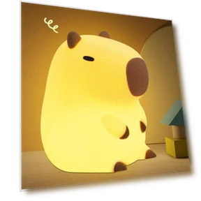 Cute Capybara Silicone Night Light — Night Lights, TOP-MALL-001