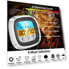 Digital Meat Thermometer with Touch Screen — Instant-Read, Daily necessities-V
