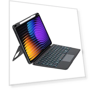 Leather Case with Bluetooth Keyboard and Magnetic Touch Control — Keyboard Cases, SS-Pajamas-01