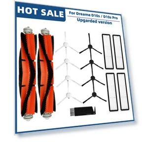 Main Side Brush Roll, HEPA Filter, Mop Attachment Accessories — Smart Cleaning Robots, Modern Home Furnishing