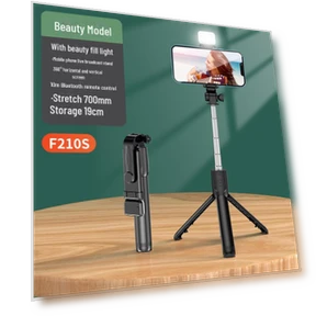 Portable Bluetooth Selfie Stick with Tripod and Fill Light — Selfie Sticks, Smarter than future