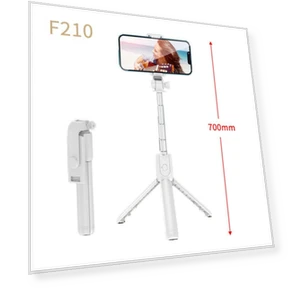 Portable Selfie Stick with Bluetooth, Fill Light, and Built-in Tripod — Selfie Sticks, Smarter than future