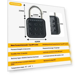 Smart Fingerprint Padlock — Smart Home Security, guangchang01