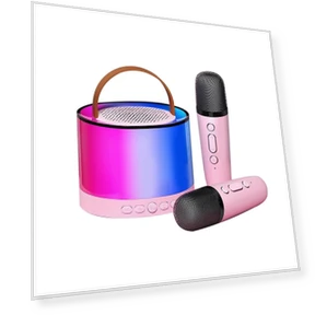 Smart Karaoke Speaker Night Light for Kids — Sing-Along Systems, Modern Home Furnishing