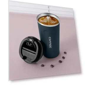 Smart Temperature Display Coffee Mug — Beverage Warmers, Versatile Home Furnishing