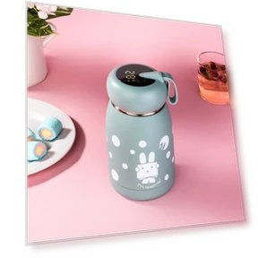 Smart Temperature Display Stainless Steel Kids Thermos — Travel Drinkware, Versatile Home Furnishing