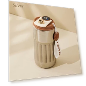 Smart Temperature Display Vacuum Travel Mug — Beverage Warmers, TOP-MALL-001
