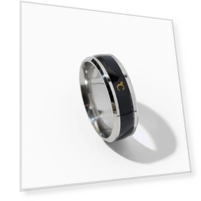 Smart Temperature Sensor Rings for Couples — Smart Rings, AI Supermarket