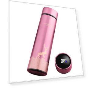 Smart Thermos Bottle with LED Temperature Display — Travel Drinkware, TOP-MALL-001