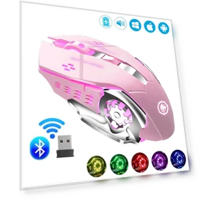 Wireless Rechargeable Mouse with RGB Lighting — Mouse Pads, Uav parts center