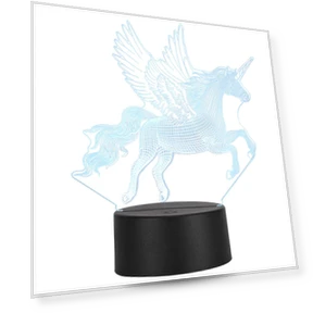 3D Unicorn Night Light — Kids' Lamps, GoolRC