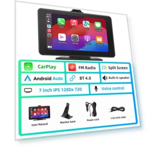 7-inch CarPlay MP5 Player — Stereo Receivers, ZoomSpark
