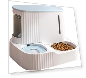 Automatic Pet Feeder and Water Fountain Combo — Automatic Feeders, HX HECLX
