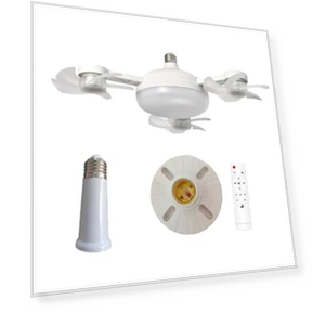 Ceiling Fan with 3-Color Temperature, Adjustable Brightness — Ceiling Fan Lighting Solutions, dooob