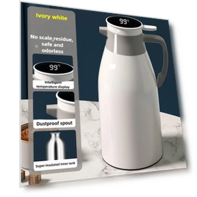 Digital Display Coffee Thermos — Travel Drinkware, Garden Supplies My