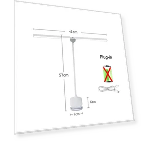 Dual Head Clip On Touch Dimming Reading LED Lamp — Book Lights, Dream Garage