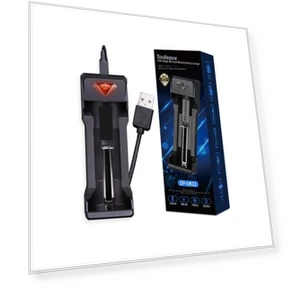 Dual Slot USB Charger for Lithium Batteries — Chargers, Doublepow Battery
