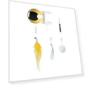 Electric Hanging Door Toy for Cats with Feathers — Cat Playthings, All in Watch