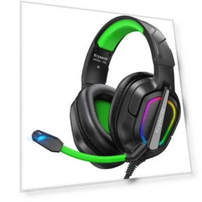 Gaming Headset with AI Stereo and RGB Lighting — Headsets, MIYAKO DENKI