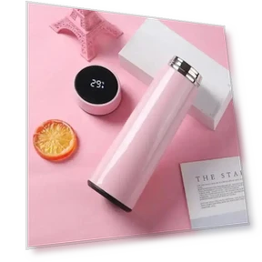 Intelligent Temperature Display Stainless Steel Smart Water Bottle — Beverage Warmers, Lansoon Electronics