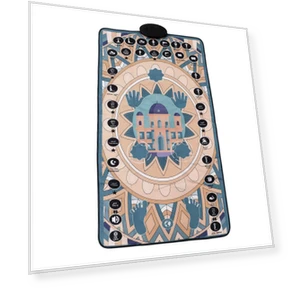 Interactive Prayer Mat — Prayer Beads, Colorful wall