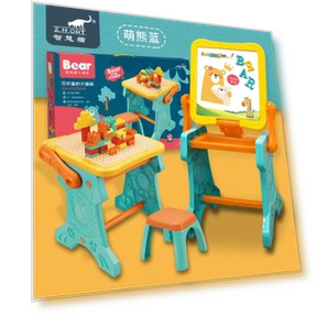 Multifunctional Magnetic Drawing Puzzle Building Block Table — Drawing Boards, Happy Time For kids