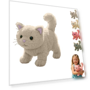 Realistic Cat Toy with Walking Robot — Cat Playthings, S12corpio
