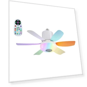 Smart Ceiling Fan with LED Light and Bluetooth — Ceiling Fans, Stone Home