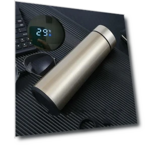 Smart Thermos with Temperature Display — Beverage Warmers, flower 01