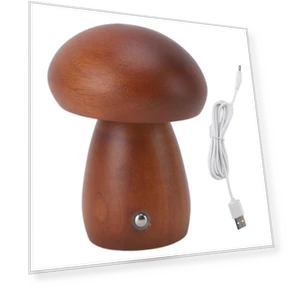 Wooden Mushroom Night Light — Night Lights, CosyHome