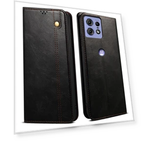 Crazy Horse Leather Wallet Phone Cover — Basic Cases, Smartwatch 2025