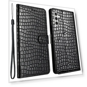 Crocodile Texture Stand Leather Cover with Hand Strap — Smartwatch Protectors, Smartwatch 2025