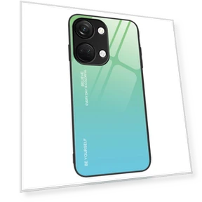 Gradient Tempered Glass Back Shell PC+TPU Shock Protective Phone Case — Screen Protectors, Smartwatch 2025