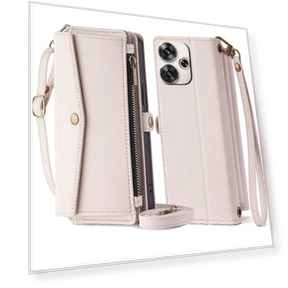 Large Capacity Wallet Leather Stand Protective Cover with 2 Straps — Phone Accessories, Smartwatch 2025