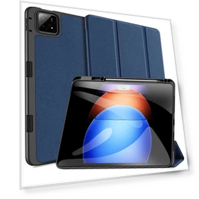 Leather Case Auto Wake/Sleep Tri-fold Stand Tablet Cover — Keyboard Cases, DUX DUCIS