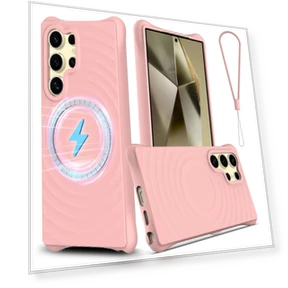 Magnetic Case Ripple Texture Anti-drop Liquid Silicone Phone Cover — Phone Accessories, Smartwatch 2025