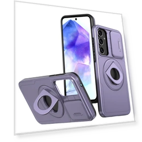 Magnetic Kickstand Phone Cover with Slide Lens Lid — Phone Accessories, Smartwatch 2025