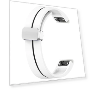 Magnetic Silver Buckle Watch Strap — Smartwatch Straps, Smartwatch 2025